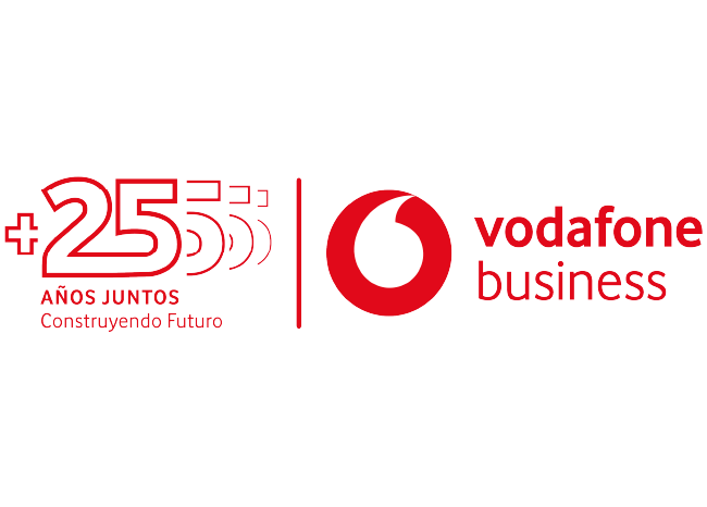 Logo de Vodafone - patrocinador premium